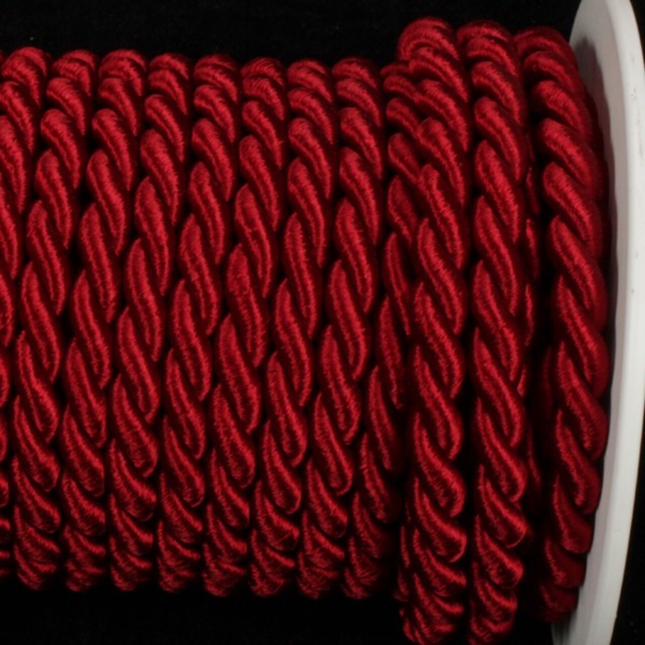 The Ribbon People Wine Red Braided Cording Wired Craft Ribbon 0.25" x 17 Yards